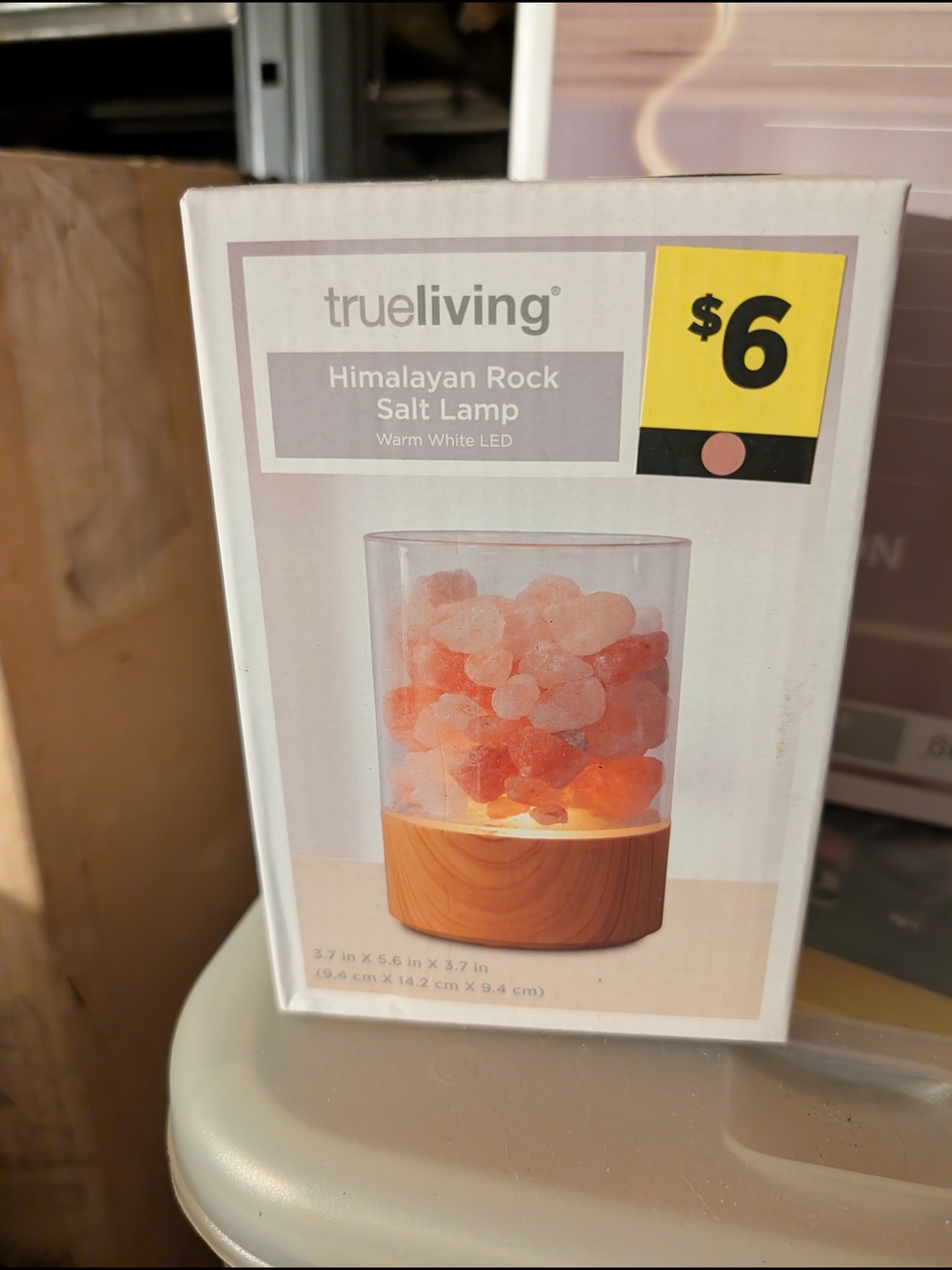 trueliving Himalayan Rock Salt Lamp - Pink/Orange Crystal Lamp